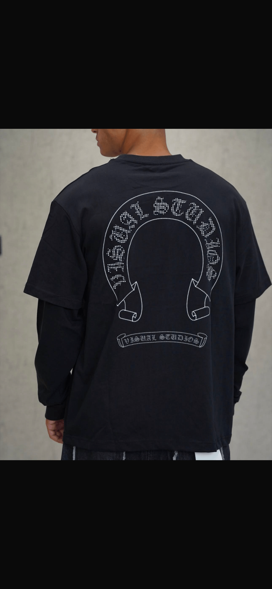SCARRED HORSESHOE LAYERED TEE - 808 SECRETS
