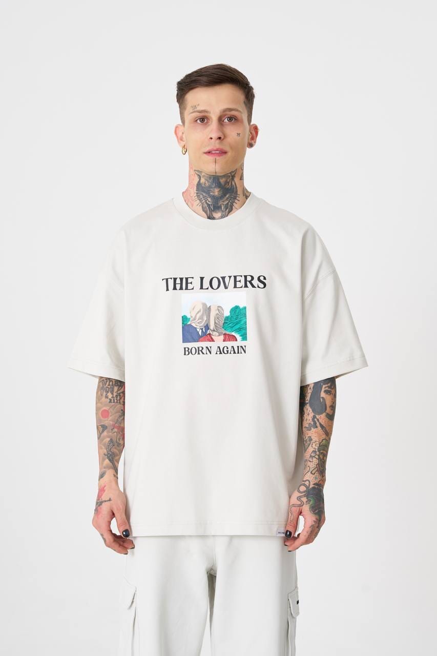 Oversize paris (Lover Grey) חולצת 808