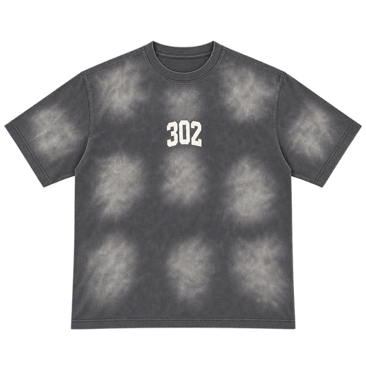 302 Los Angeles – חולצת טי ווש אפורה - 808 SECRETS
