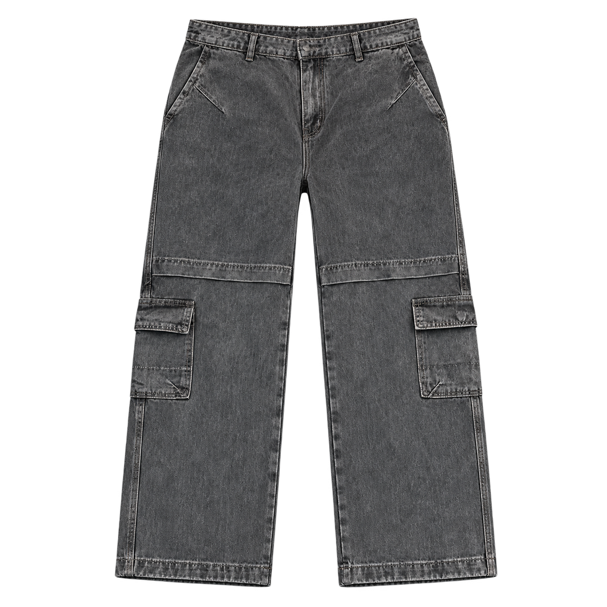 Cargo Wash – ג׳ינס קרגו — אפור משופשף — קדימה