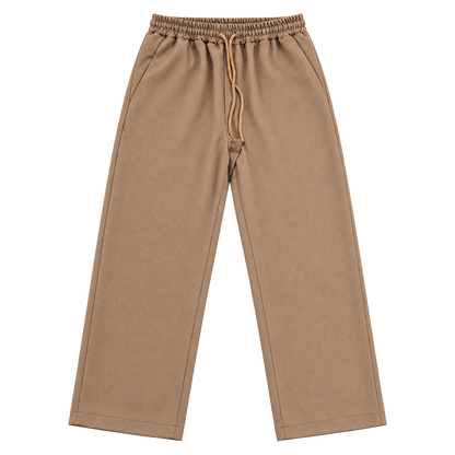Relaxed Drawstring – מכנס אלגנט — קאמל — קדימה