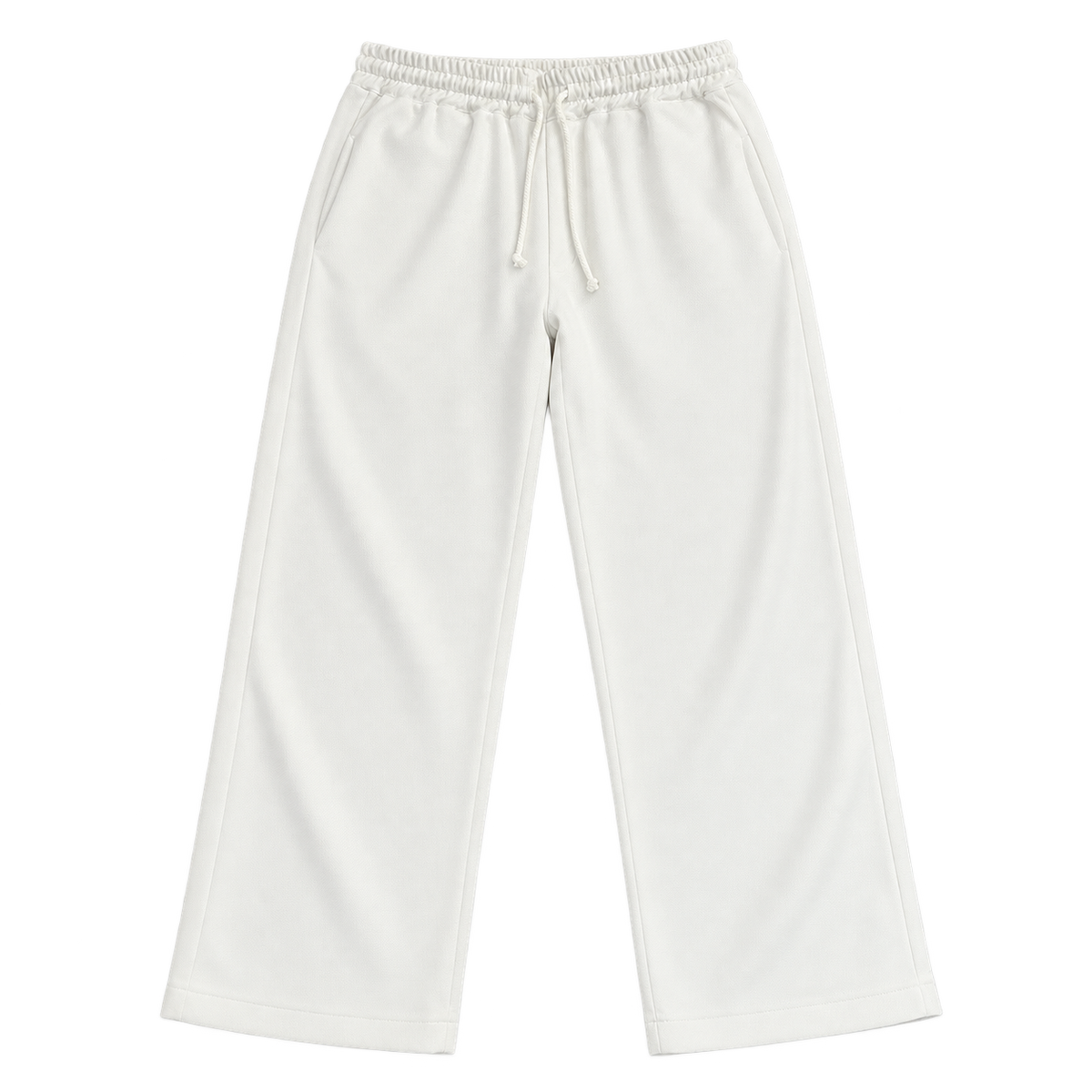 Relaxed Drawstring – מכנס אלגנט — שמנת — קדימה