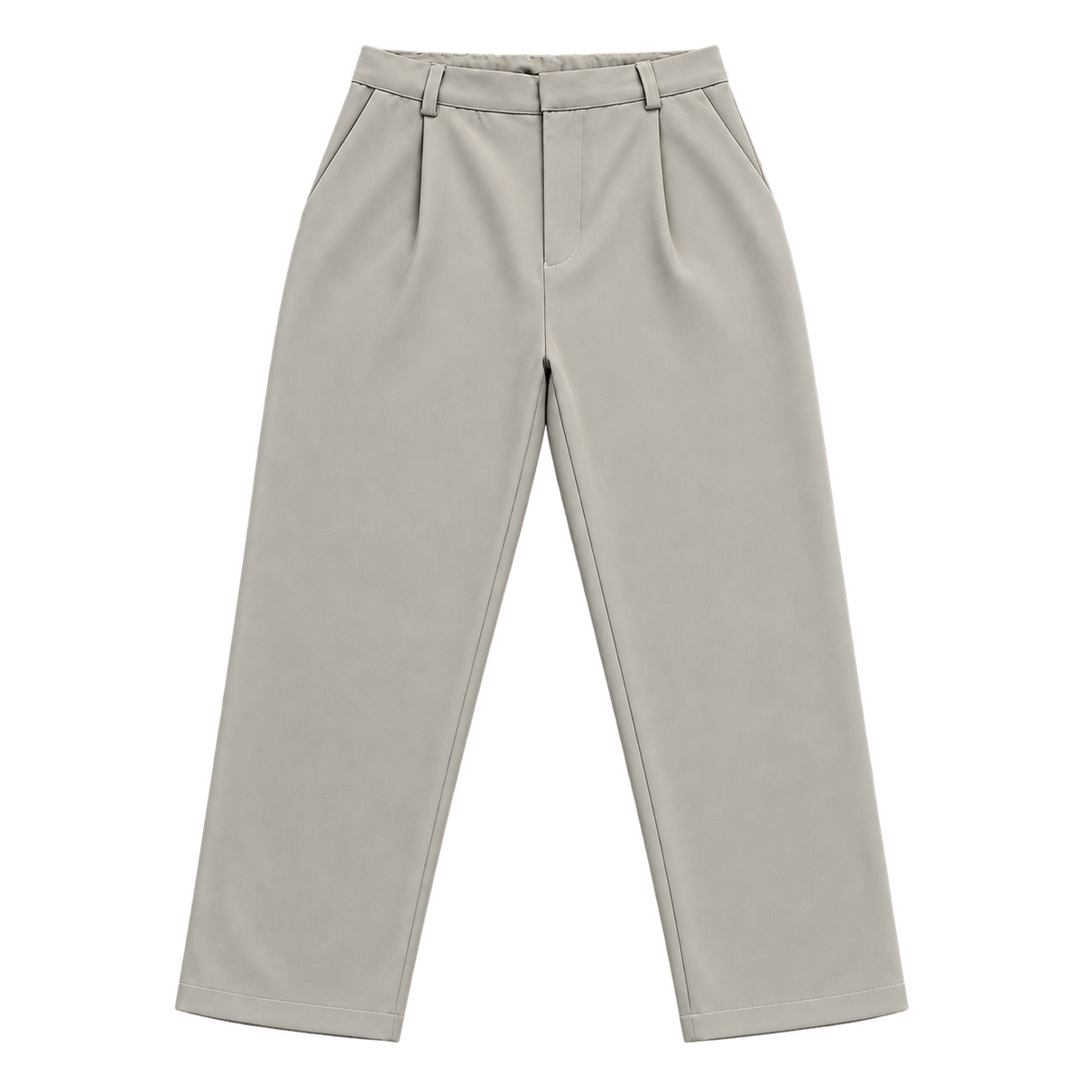 Tailored Essential – מכנס אלגנט — אפור בהיר — קדימה