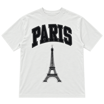 Paris Eiffel Tower – חולצת טי — אפור בהיר — אחורה