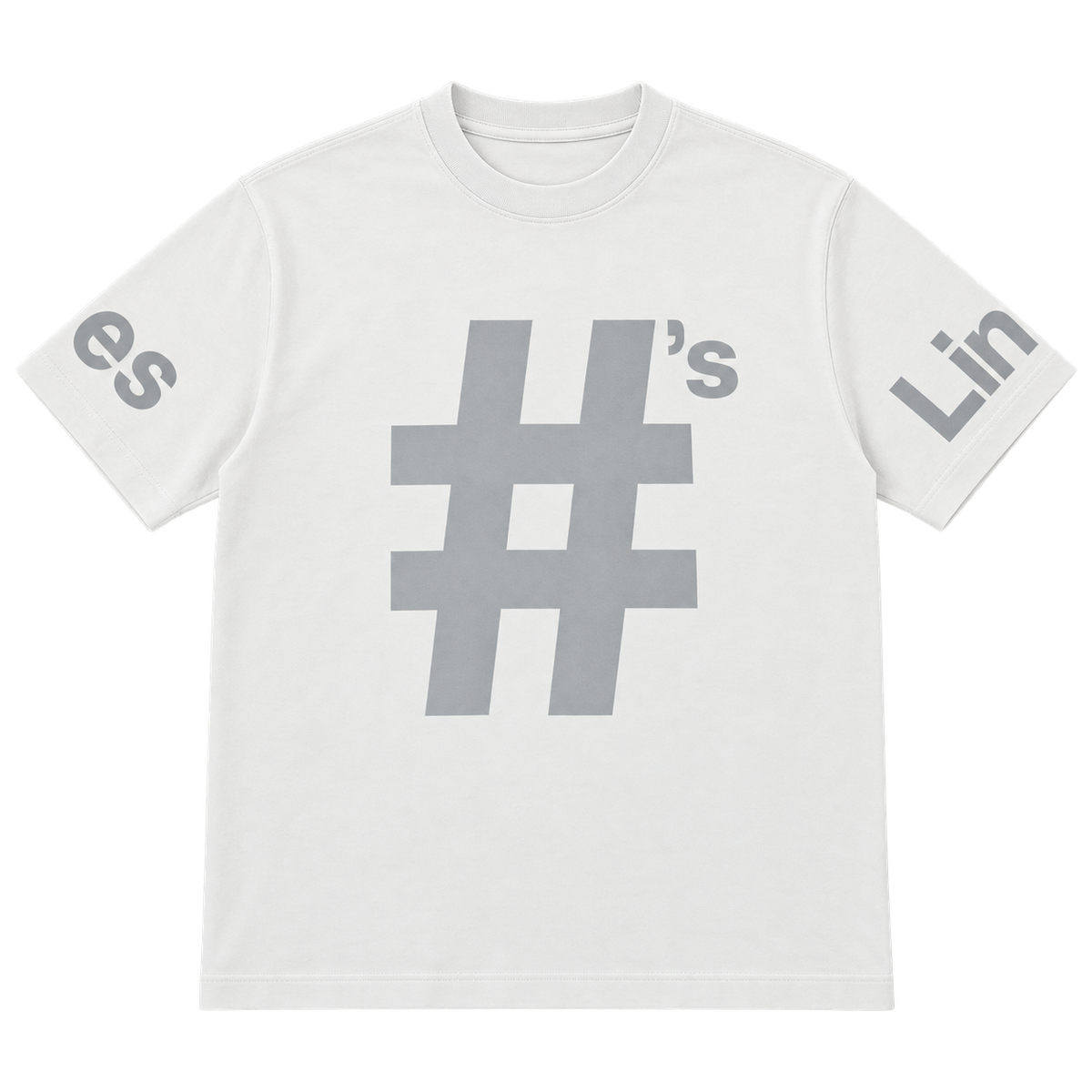 Hashtag — white