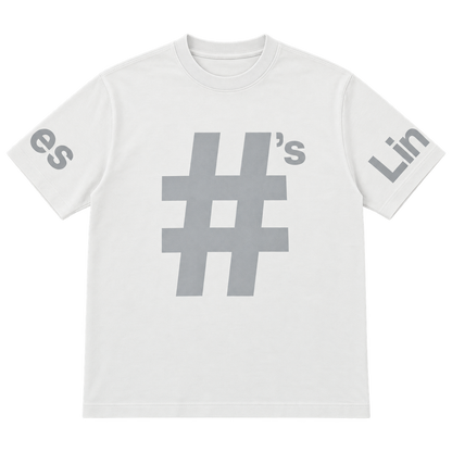 Hashtag — white