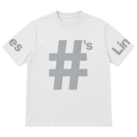 Hashtag — white