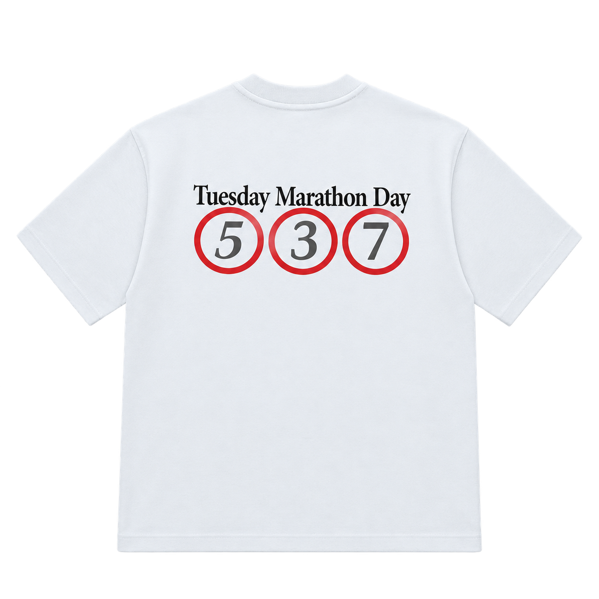 marathon white back