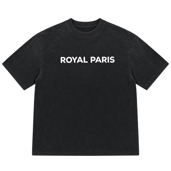 Royal Paris Miracles – חולצת טי ווש — שחור ווש — קדימה