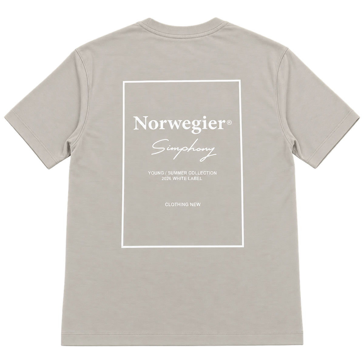 Norwegier Simphony – חולצת טי — אפור בהיר — אחורה