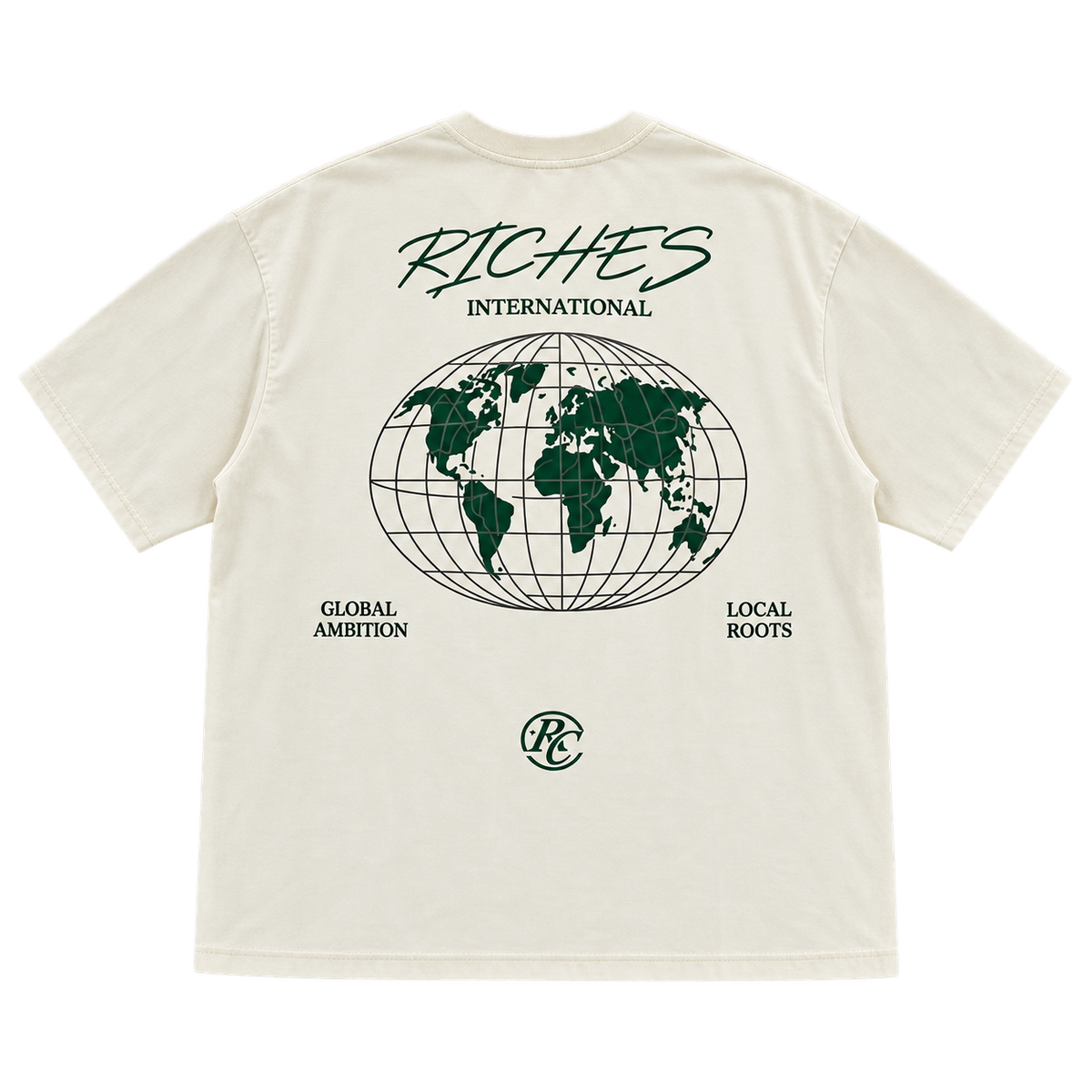 Riches International – חולצת פרימיום — שמנת — אחורה