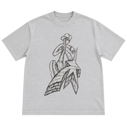 Streetwear Sketch – אפור בהיר, רקע שקוף