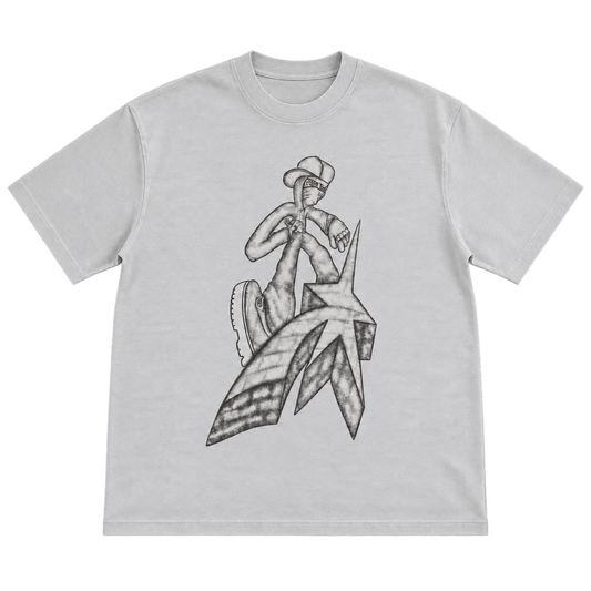 Streetwear Sketch – אפור בהיר, רקע שקוף
