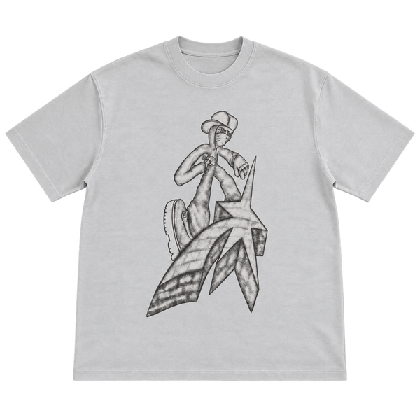 Streetwear Sketch – אפור בהיר, רקע שקוף