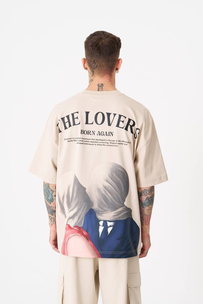 Oversize paris (Lover Beige) חולצת 808