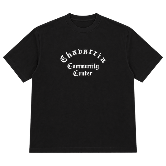 Community Center – חולצת טי עם כיתוב גותי - 808 SECRETS