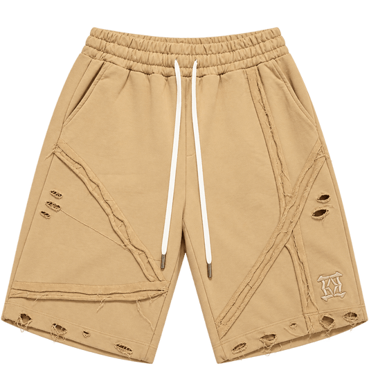 Diagonal Panel Shorts – ברמודה עם תפרים אלכסוניים - 808 SECRETS