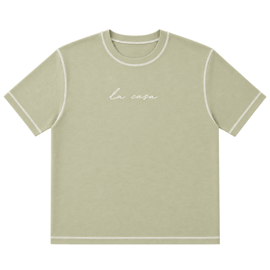 La Casa Contrast Stitch – חולצת טי - 808 SECRETS