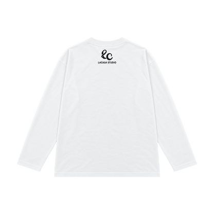 LACASA Neck Logo — חולצת בייסיק ארוכה - 808 SECRETS