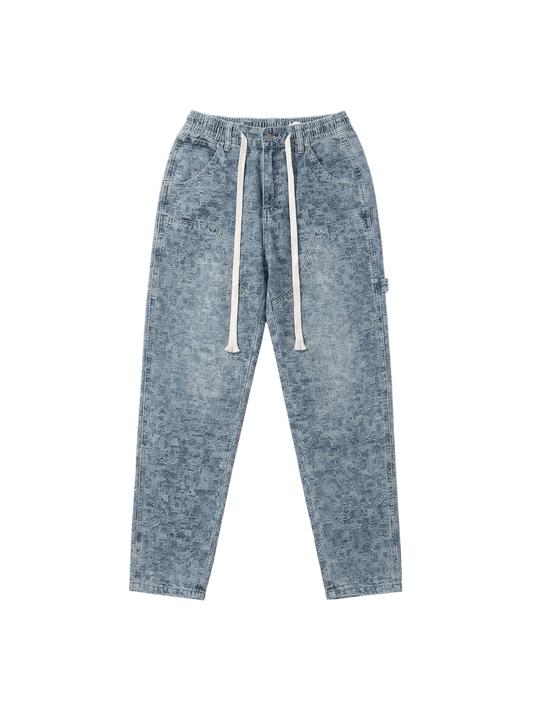 LIGHT WASH PATTERN DENIM - 808 SECRETS