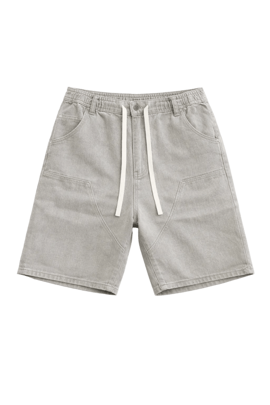 Panel Cut Denim Shorts - 808 SECRETS