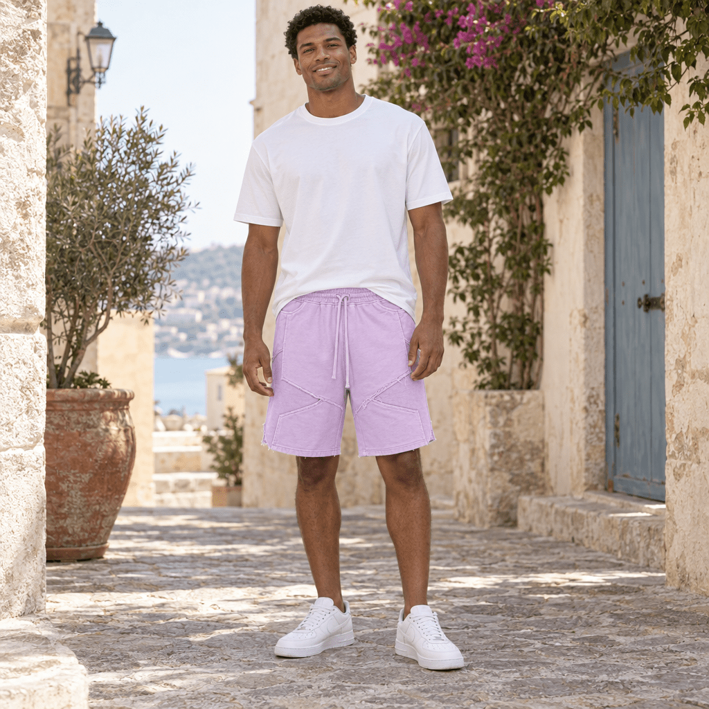 Panel Cut Shorts – מכנסי ברמודה קצרים - 808 SECRETS