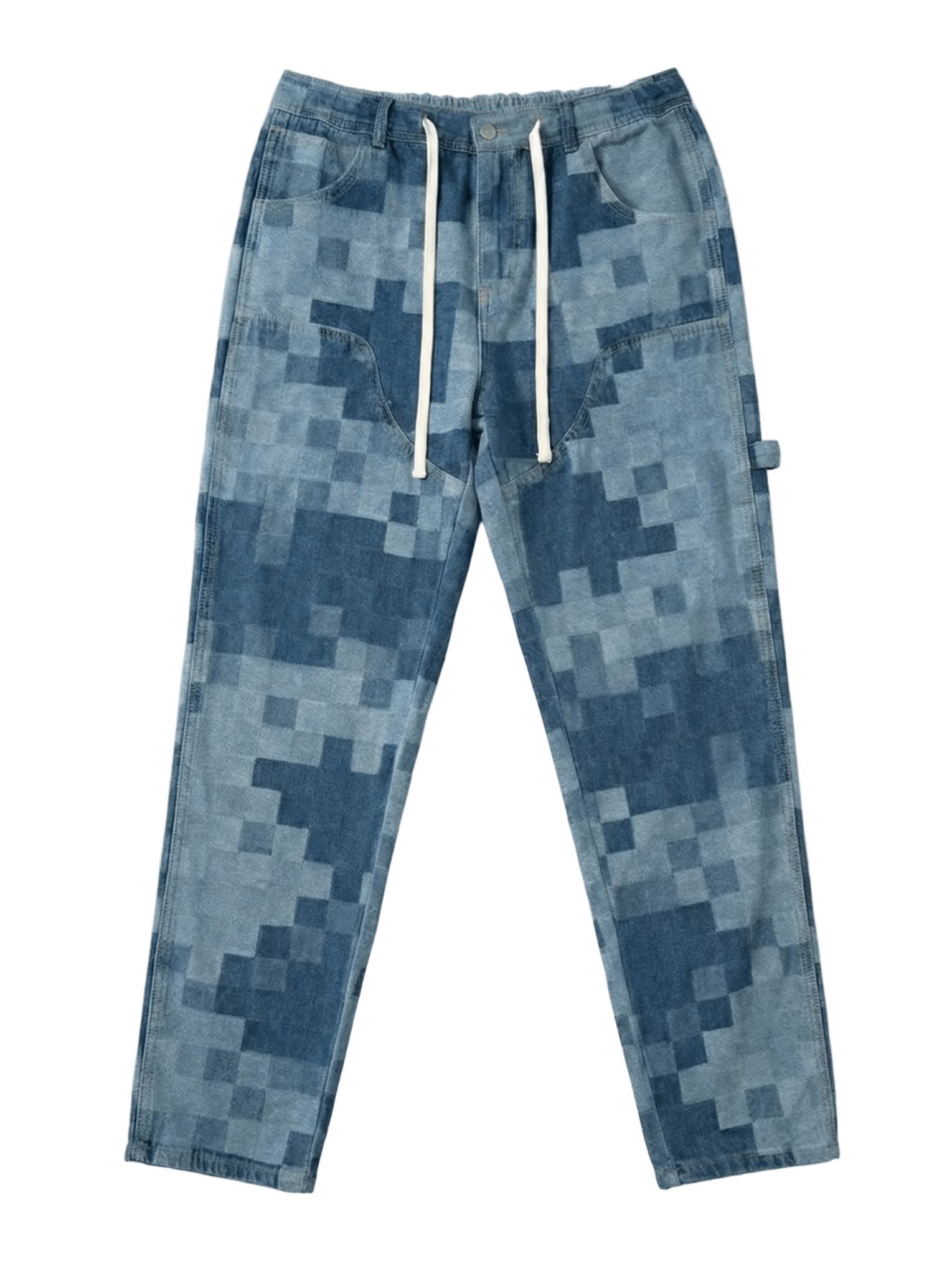 PIXEL PATTERN DENIM DRAWSTRING - 808 SECRETS