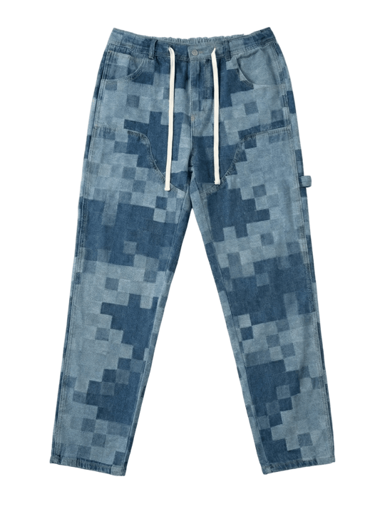 PIXEL PATTERN DENIM DRAWSTRING - 808 SECRETS