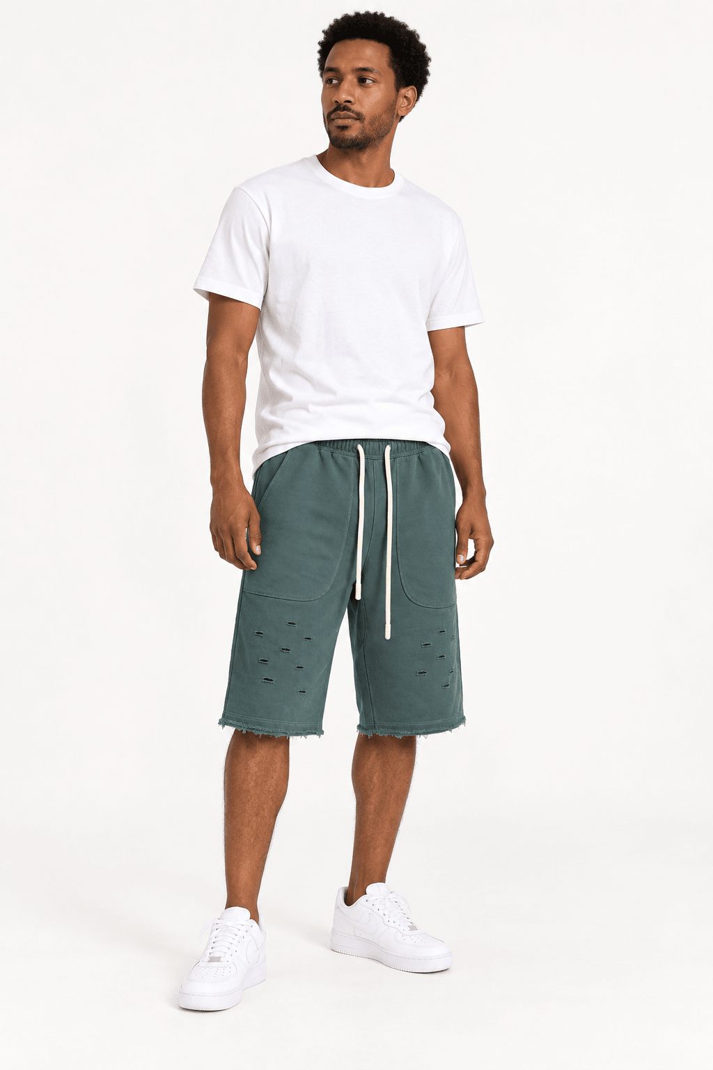 Rounded Pocket Shorts – ברמודה עם כיסים מעוגלים - 808 SECRETS
