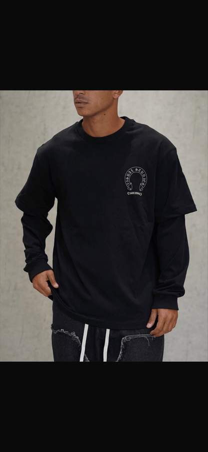 SCARRED HORSESHOE LAYERED TEE - 808 SECRETS