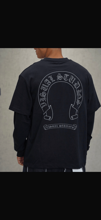 SCARRED HORSESHOE LAYERED TEE - 808 SECRETS