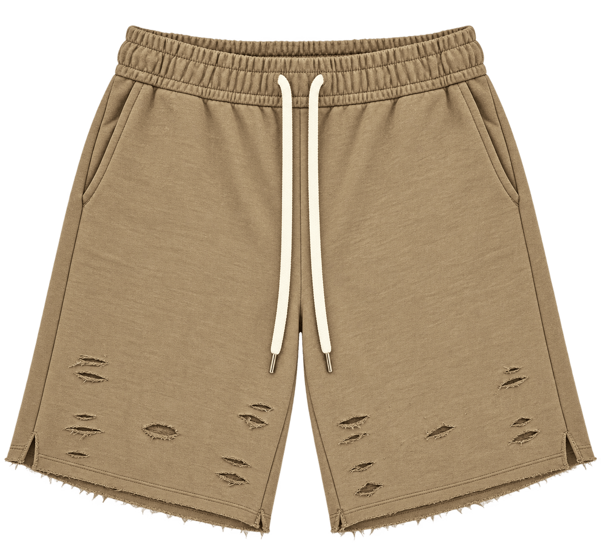 Scattered Distress Shorts – ברמודה עם קרעים קטנים - 808 SECRETS