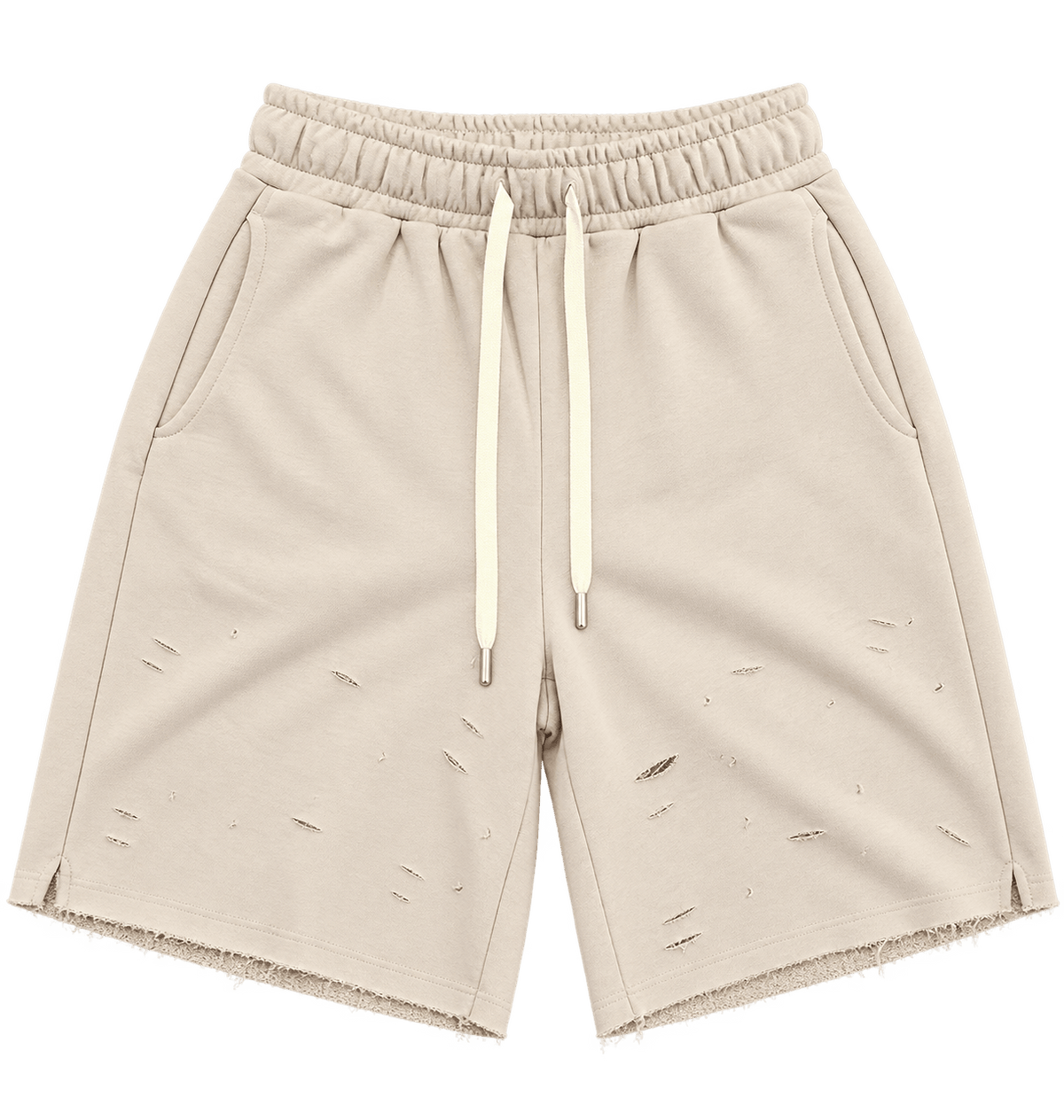 Scattered Distress Shorts – ברמודה עם קרעים קטנים - 808 SECRETS
