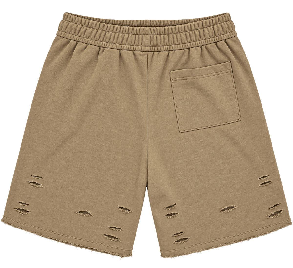 Scattered Distress Shorts – ברמודה עם קרעים קטנים - 808 SECRETS
