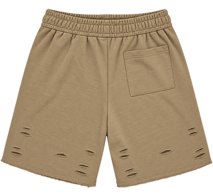 Scattered Distress Shorts – ברמודה עם קרעים קטנים - 808 SECRETS