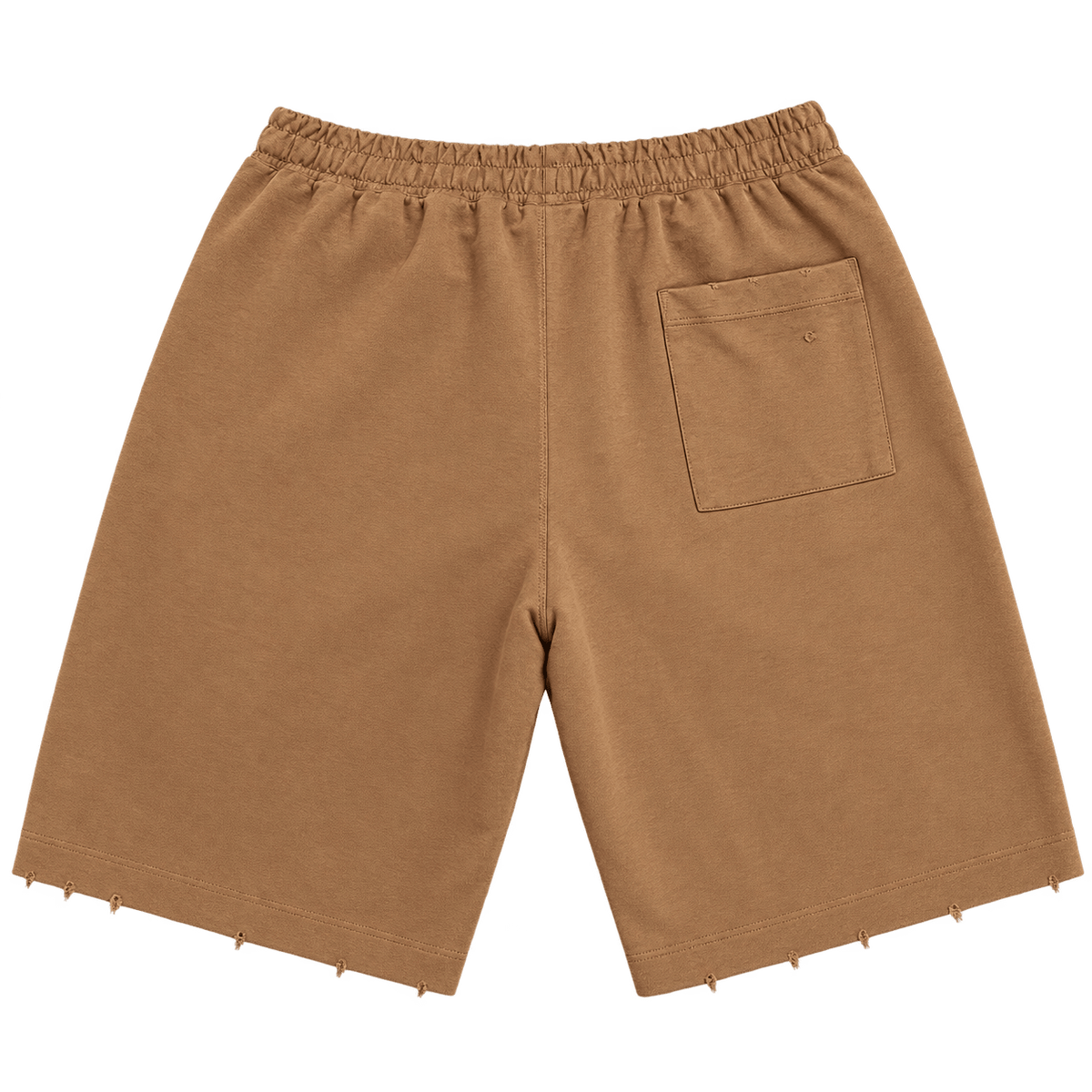 Statement Shorts – ברמודה חומה עם כיתוב - 808 SECRETS