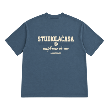 Studio LA CASA – חולצת טי עם הדפס גב - 808 SECRETS