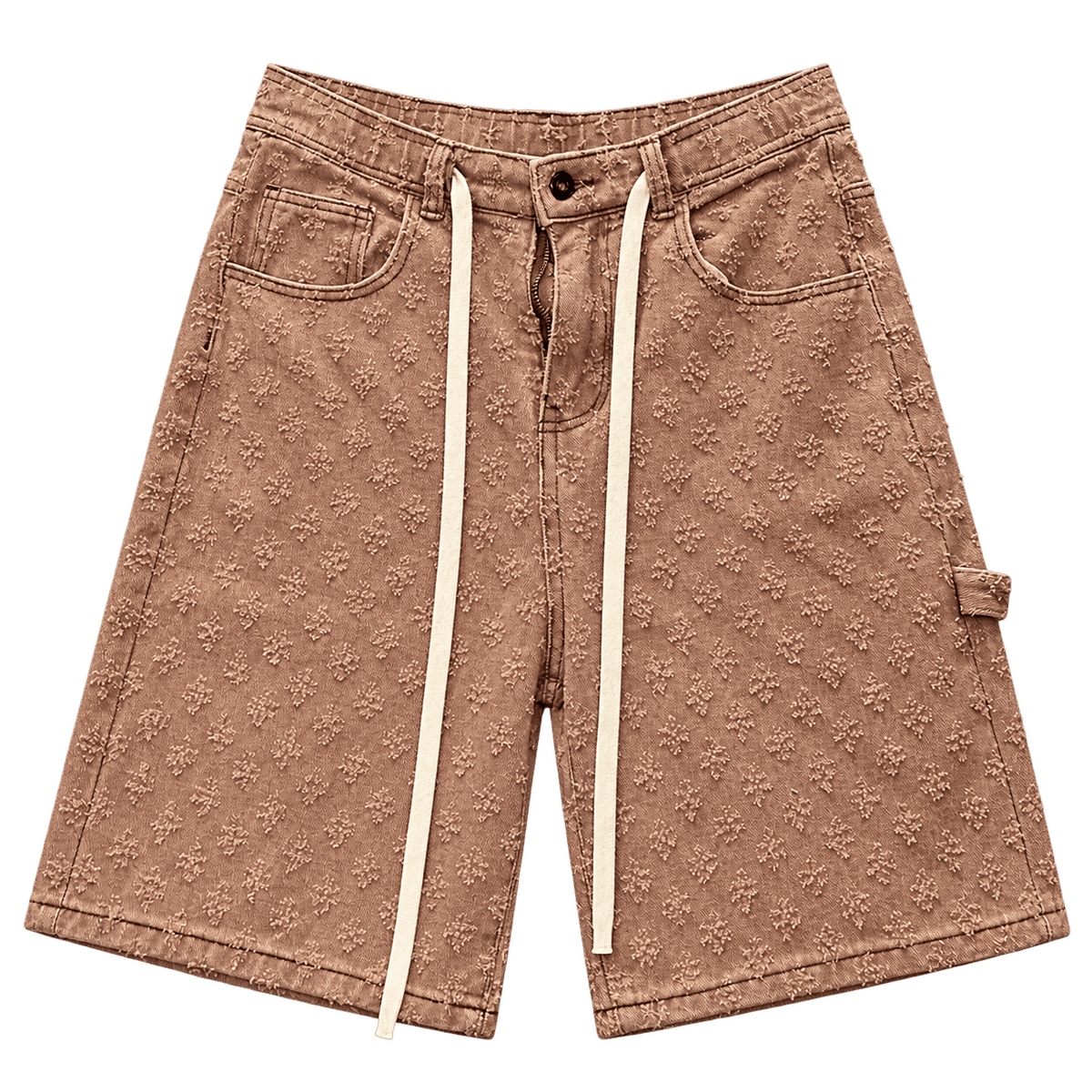 Textured Denim – ברמודת ג׳ינס חומה - 808 SECRETS