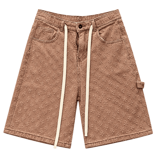 Textured Denim – ברמודת ג׳ינס חומה - 808 SECRETS