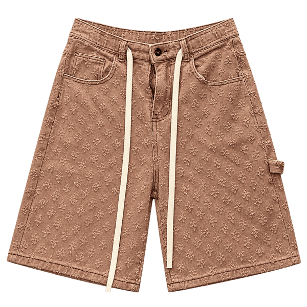 Textured Denim – ברמודת ג׳ינס חומה - 808 SECRETS