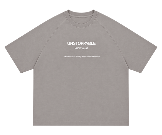 Unstoppable – חולצת טי אפורה - 808 SECRETS