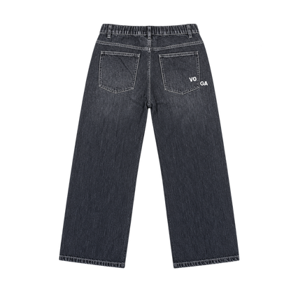 VOGA Distressed — ג׳ינס שחור בשטיפה - 808 SECRETS
