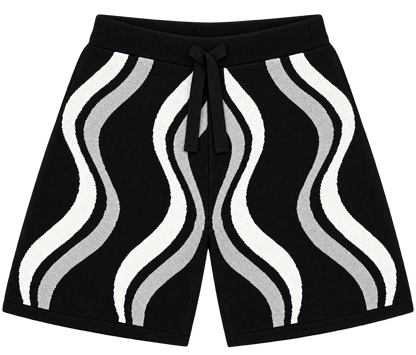 Wave Knit – שורט סריג בהדפס גלים — 2 ב־149 ₪ - 808 SECRETS