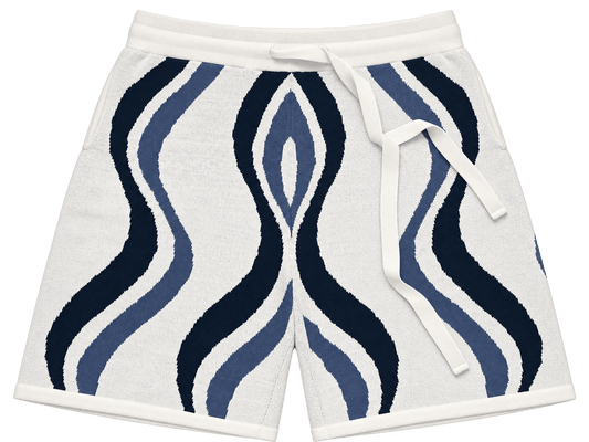 Wave Knit – שורט סריג בהדפס גלים — 2 ב־149 ₪ - 808 SECRETS