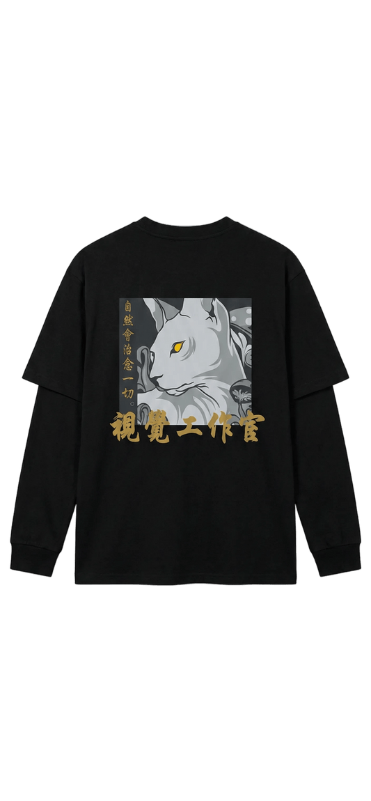 WHITE TIGER VISION LAYERED TEE - 808 SECRETS